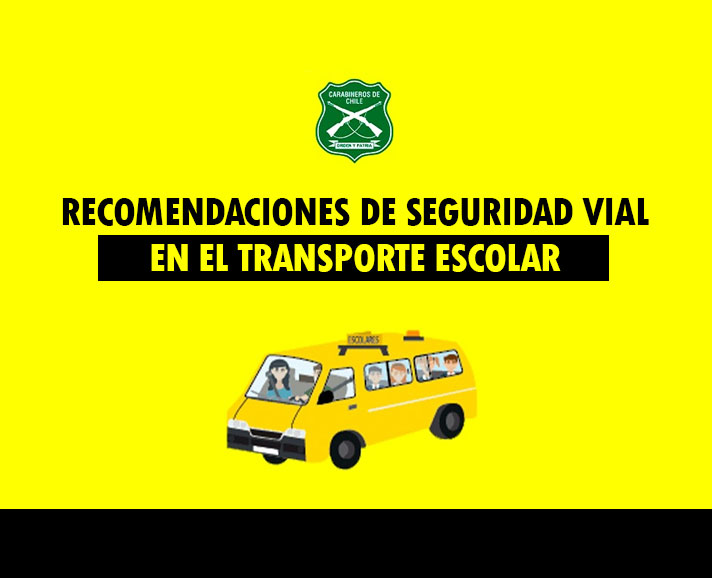 Recomendaciones de seguridad vial para el transporte escolar ...